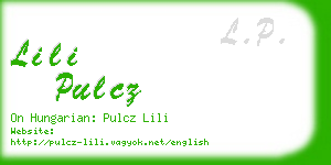 lili pulcz business card